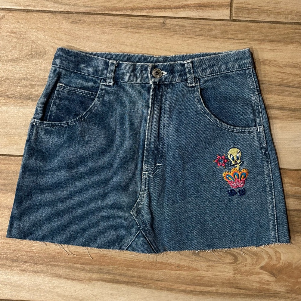 Looney tunes denim skirt